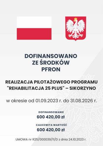 Plakat A3 - dofinansowanie - Podaruj Trochę Słońca - SIKORZYNO